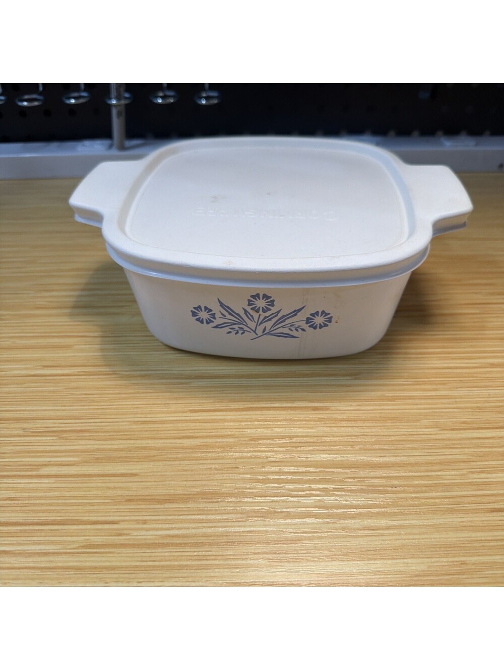 Vintage CORNING WARE Blue Cornflower A-1 1/2 -B Casserole Dish W/Pyrex Lid *